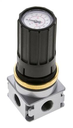 Pressure Regulator for Manifold Assembly G1/4''&1/8'' 1700 l/min 0.2-6.0bar/3-87psi Zinc Die-Cast Multifix 0