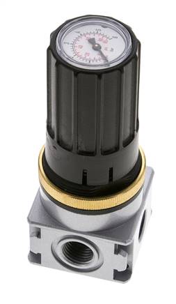 Pressure Regulator for Manifold Assembly G1/4''&1/8'' 1700 l/min 0.1-3.0bar/1-44psi Zinc Die-Cast Multifix 0