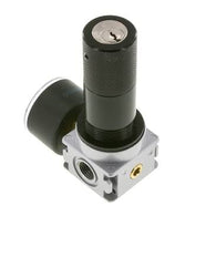 Pressure Regulator G1/4'' 1450 l/min 0.2-6.0bar/3-87psi Zinc Die-Cast 40 mm Pressure Gauge Cylinder Lock Multifix 0
