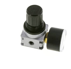 Pressure Regulator G1/8'' 1450 l/min 0.1-1.0bar/1-14psi Zinc Die-Cast 40 mm Pressure Gauge Multifix 0