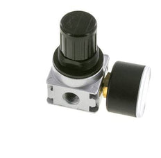 Pressure Regulator G1/4'' 1450 l/min 0.1-1.0bar/1-14psi Zinc Die-Cast 40 mm Pressure Gauge Multifix 0