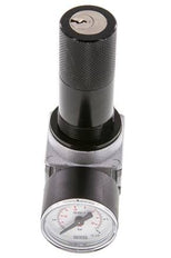 Pressure Regulator G1/8'' 1450 l/min 0.1-3.0bar/1-44psi Zinc Die-Cast 40 mm Pressure Gauge Cylinder Lock Multifix 0