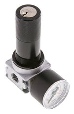 Pressure Regulator G1/4'' 1450 l/min 0.5-10.0bar/7-145psi Zinc Die-Cast 40 mm Pressure Gauge Cylinder Lock Multifix 0