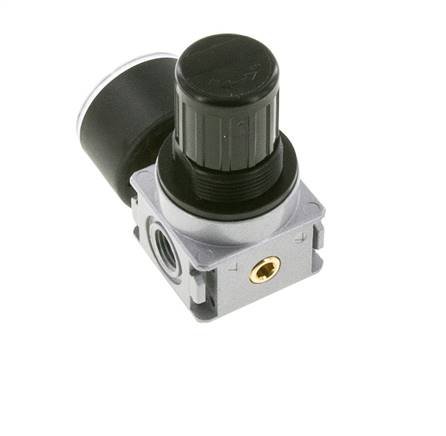 Pressure Regulator G1/4'' 1450 l/min 0.1-1.0bar/1-14psi Zinc Die-Cast 40 mm Pressure Gauge Multifix 0