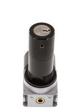 Pressure Regulator G1/8'' 1450 l/min 0.5-10.0bar/7-145psi Zinc Die-Cast 40 mm Pressure Gauge Cylinder Lock Multifix 0