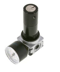 Pressure Regulator G1/4'' 1450 l/min 0.2-6.0bar/3-87psi Zinc Die-Cast 40 mm Pressure Gauge Cylinder Lock Multifix 0
