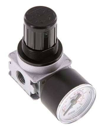 Pressure Regulator G1/4'' 1450 l/min 0.2-6.0bar/3-87psi Zinc Die-Cast 40 mm Pressure Gauge Multifix 0