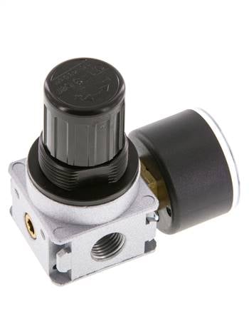 Pressure Regulator G1/4'' 1450 l/min 0.1-3.0bar/1-44psi Zinc Die-Cast 40 mm Pressure Gauge Multifix 0