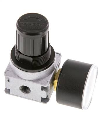 Pressure Regulator G1/8'' 1450 l/min 0.2-6.0bar/3-87psi Zinc Die-Cast 40 mm Pressure Gauge Multifix 0