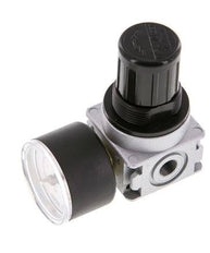 Pressure Regulator G1/8'' 1450 l/min 0.5-10.0bar/7-145psi Zinc Die-Cast 40 mm Pressure Gauge Multifix 0