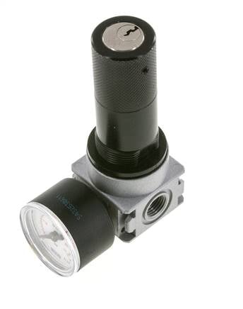 Pressure Regulator G1/4'' 1450 l/min 0.5-10.0bar/7-145psi Zinc Die-Cast Cylinder Lock E-11 Multifix 0