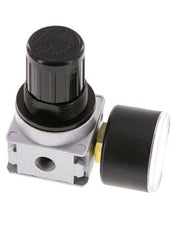 Pressure Regulator G1/8'' 1450 l/min 0.5-10.0bar/7-145psi Zinc Die-Cast 40 mm Pressure Gauge Multifix 0