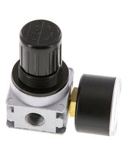 Pressure Regulator G1/4'' 1450 l/min 0.2-6.0bar/3-87psi Zinc Die-Cast 40 mm Pressure Gauge Multifix 0