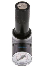 Pressure Regulator G1/8'' 1450 l/min 0.5-10.0bar/7-145psi Zinc Die-Cast 40 mm Pressure Gauge Cylinder Lock Multifix 0