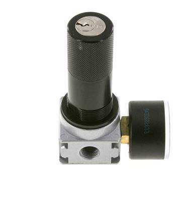 Pressure Regulator G1/4'' 1450 l/min 0.2-6.0bar/3-87psi Zinc Die-Cast 40 mm Pressure Gauge Cylinder Lock Multifix 0