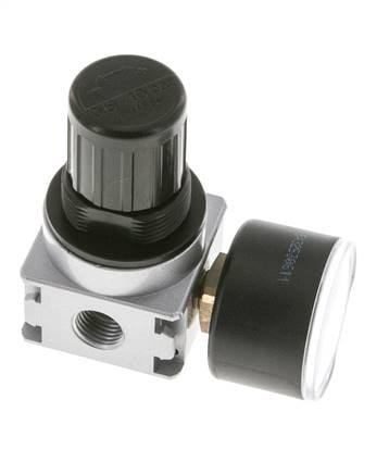 Pressure Regulator for Manifold Assembly G1/4'' 1450 l/min 0.5-10.0bar/7-145psi Zinc Die-Cast 40 mm Pressure Gauge Multifix 0