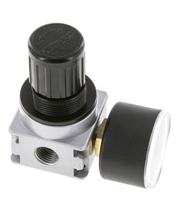 Pressure Regulator for Manifold Assembly G1/4'' 1450 l/min 0.1-3.0bar/1-44psi Zinc Die-Cast 40 mm Pressure Gauge Multifix 0