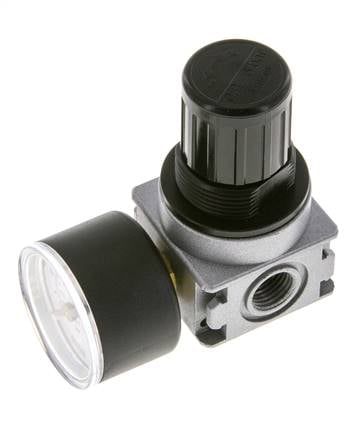 Pressure Regulator for Manifold Assembly G1/4'' 1450 l/min 0.2-6.0bar/3-87psi Zinc Die-Cast 40 mm Pressure Gauge Multifix 0