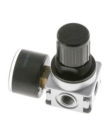 Pressure Regulator for Manifold Assembly G1/4'' 1450 l/min 0.5-10.0bar/7-145psi Zinc Die-Cast 40 mm Pressure Gauge Multifix 0