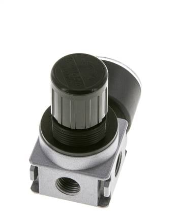 Pressure Regulator for Manifold Assembly G1/4'' 1450 l/min 0.2-6.0bar/3-87psi Zinc Die-Cast 40 mm Pressure Gauge Multifix 0