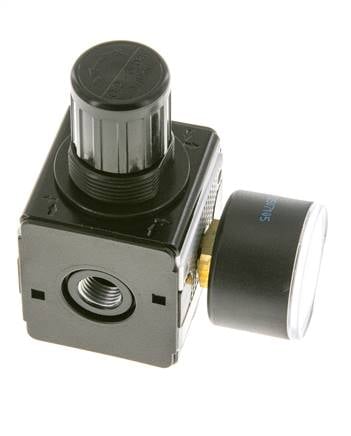 Pressure Regulator for Manifold Assembly G1/4'' 2250 l/min 0.2-6.0bar/3-87psi Zinc Die-Cast 40 mm Pressure Gauge Multifix 1