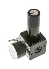 Pressure Regulator for Manifold Assembly G1/4'' 2250 l/min 0.5-10.0bar/7-145psi Zinc Die-Cast 40 mm Pressure Gauge Cylinder Lock Multifix 1