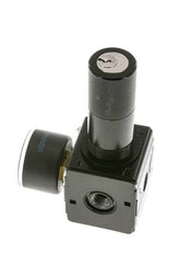 Pressure Regulator for Manifold Assembly G1/4'' 2250 l/min 0.5-10.0bar/7-145psi Zinc Die-Cast 40 mm Pressure Gauge Cylinder Lock Multifix 1