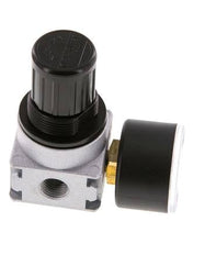 Pressure Regulator G1/4'' 600 l/min 0.2-6.0bar/3-87psi Zinc Die-Cast 40 mm Pressure Gauge Multifix 0