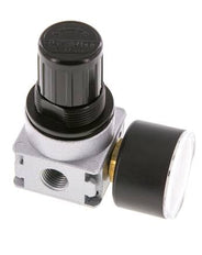 Pressure Regulator G1/4'' 600 l/min 0.5-10.0bar/7-145psi Zinc Die-Cast 40 mm Pressure Gauge Multifix 0