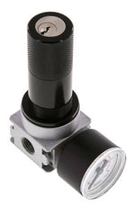 Pressure Regulator G1/4'' 600 l/min 0.1-3.0bar/1-44psi Zinc Die-Cast 40 mm Pressure Gauge Cylinder Lock Multifix 0