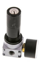 Pressure Regulator G1/4'' 600 l/min 0.2-6.0bar/3-87psi Zinc Die-Cast 40 mm Pressure Gauge Cylinder Lock Multifix 0