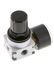 Pressure Regulator G1/4'' 600 l/min 0.5-10.0bar/7-145psi Zinc Die-Cast 40 mm Pressure Gauge Multifix 0