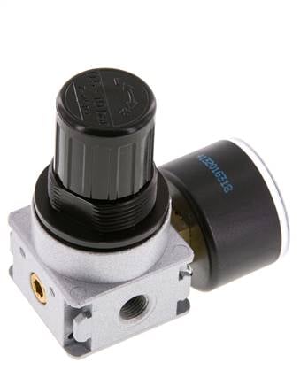 Pressure Regulator G1/8'' 600 l/min 0.5-10.0bar/7-145psi Zinc Die-Cast 40 mm Pressure Gauge Multifix 0