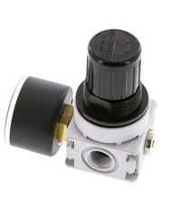 Pressure Regulator G1/4'' 700 l/min 0.2-6.0bar/3-87psi Air Water PA 40 mm Pressure Gauge Multifix 0