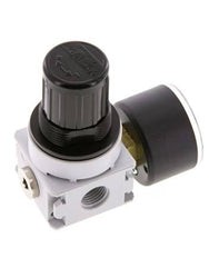 Pressure Regulator G1/4'' 700 l/min 0.5-10.0bar/7-145psi Air Water PA 40 mm Pressure Gauge Multifix 0