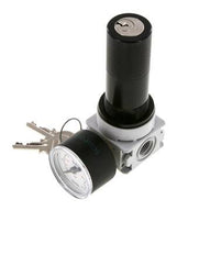 Pressure Regulator G1/4'' 700 l/min 0.1-3.0bar/1-44psi Air Water PA 40 mm Pressure Gauge Cylinder Lock Multifix 0