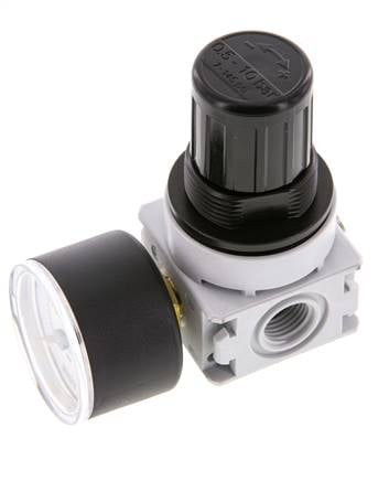 Pressure Regulator G1/4'' 700 l/min 0.1-3.0bar/1-44psi Air Water PA 40 mm Pressure Gauge Multifix 0