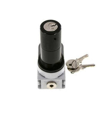 Pressure Regulator G1/4'' 700 l/min 0.1-3.0bar/1-44psi Air Water PA 40 mm Pressure Gauge Cylinder Lock Multifix 0