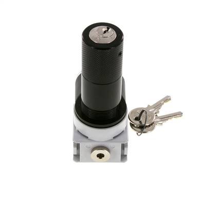 Pressure Regulator G1/4'' 700 l/min 0.2-6.0bar/3-87psi Air Water PA 40 mm Pressure Gauge Cylinder Lock Multifix 0