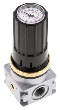 Pressure Regulator G1/4'' 1450 l/min 0.2-6.0bar/3-87psi Zinc Die-Cast Knob with Gauge Multifix 0