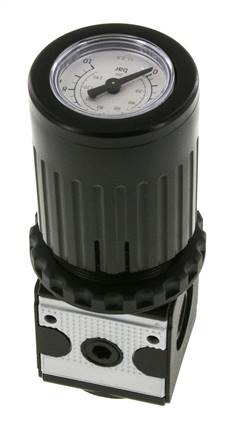 Pressure Regulator G3/8'' 2100 l/min 0.2-6.0bar/3-87psi Zinc Die-Cast Knob with Gauge Multifix 1