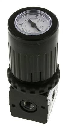 Pressure Regulator G1/4'' 2100 l/min 0.1-3.0bar/1-44psi Zinc Die-Cast Knob with Gauge Multifix 1