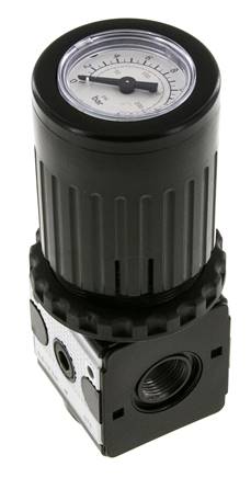 Pressure Regulator G3/8'' 2100 l/min 0.5-10.0bar/7-145psi Zinc Die-Cast Knob with Gauge Multifix 1