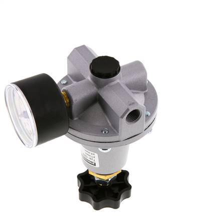 Precision Pressure Regulator G1/4'' 550 l/min 0.2-6.0bar/3-87psi Zinc Die-Cast Standard 3