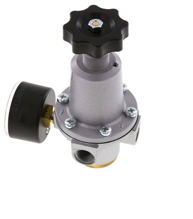 Pressure Regulator G3/8'' 2100 l/min 0.5-10.0bar/7-145psi Zinc Die-Cast Standard 2
