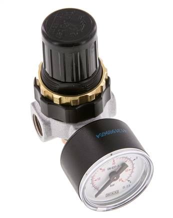 Pressure Regulator G1/4'' 330 l/min 0.5-3.0bar/7-44psi Zinc Die-Cast Standard 0