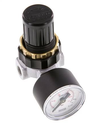 Pressure Regulator G1/8'' 330 l/min 0.5-10.0bar/7-145psi Zinc Die-Cast Standard 0