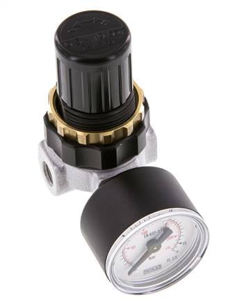 Pressure Regulator G1/8'' 330 l/min 0.5-3.0bar/7-44psi Zinc Die-Cast Standard 0