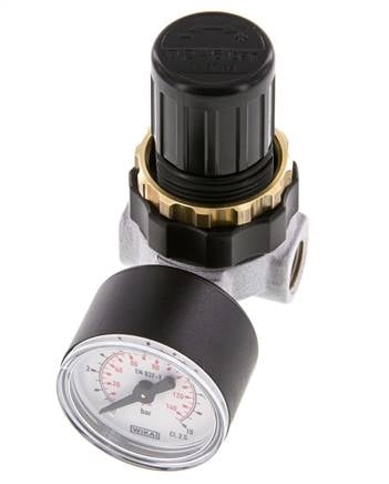 Pressure Regulator G1/4'' 330 l/min 0.5-6.0bar/7-87psi Zinc Die-Cast Standard 0