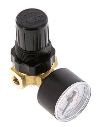 Pressure Regulator G1/8'' 330 l/min 0.1-3.0bar/1-44psi Air Water Brass Standard 0